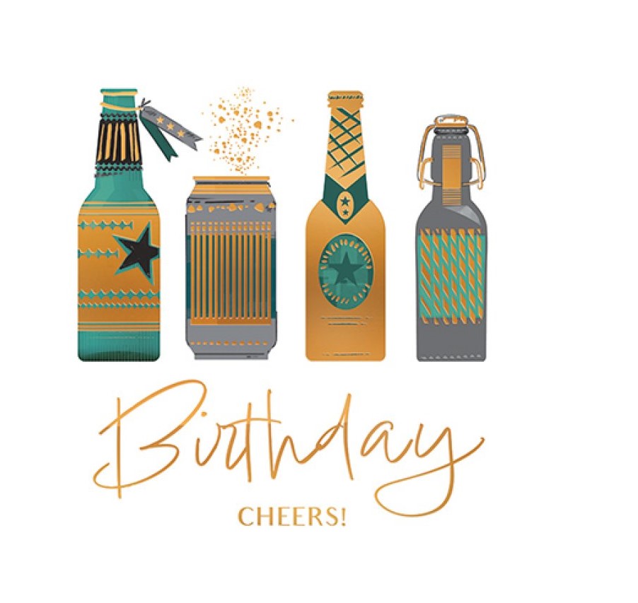 Card - Elite Collection - Birthday Bottles