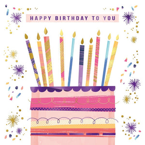 Card - Elite Collection - Happy Birthday To You Cake