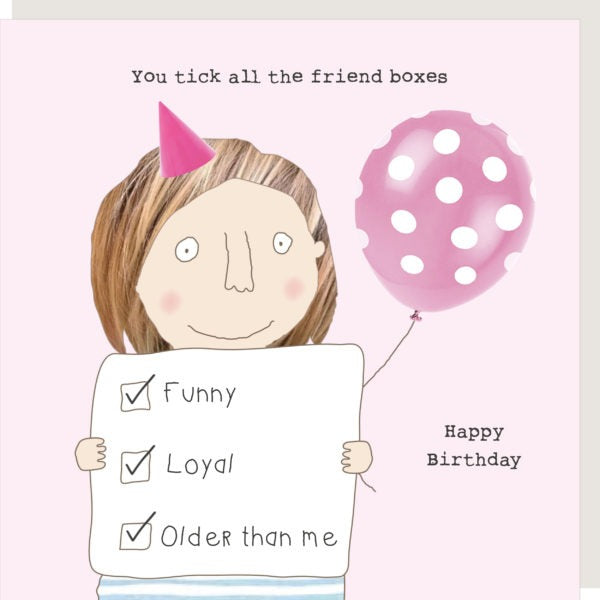 Rosie Made A Thing- Tick Boxes Card