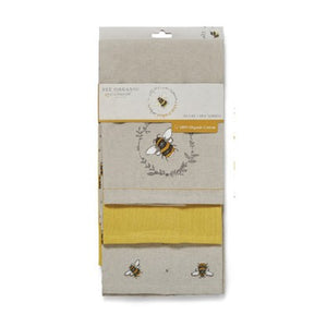 Tea Towels - Bumble Bees Set Of 3 