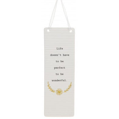 Thoughtful Words Life Wonderful Rectangle Plaque