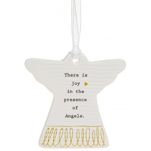 Thoughtful Words There Is Joy Angel Plaque