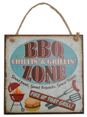 Home Vintage - Bbq Zone Sign