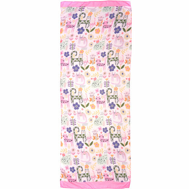 Scarf - Pink Cat