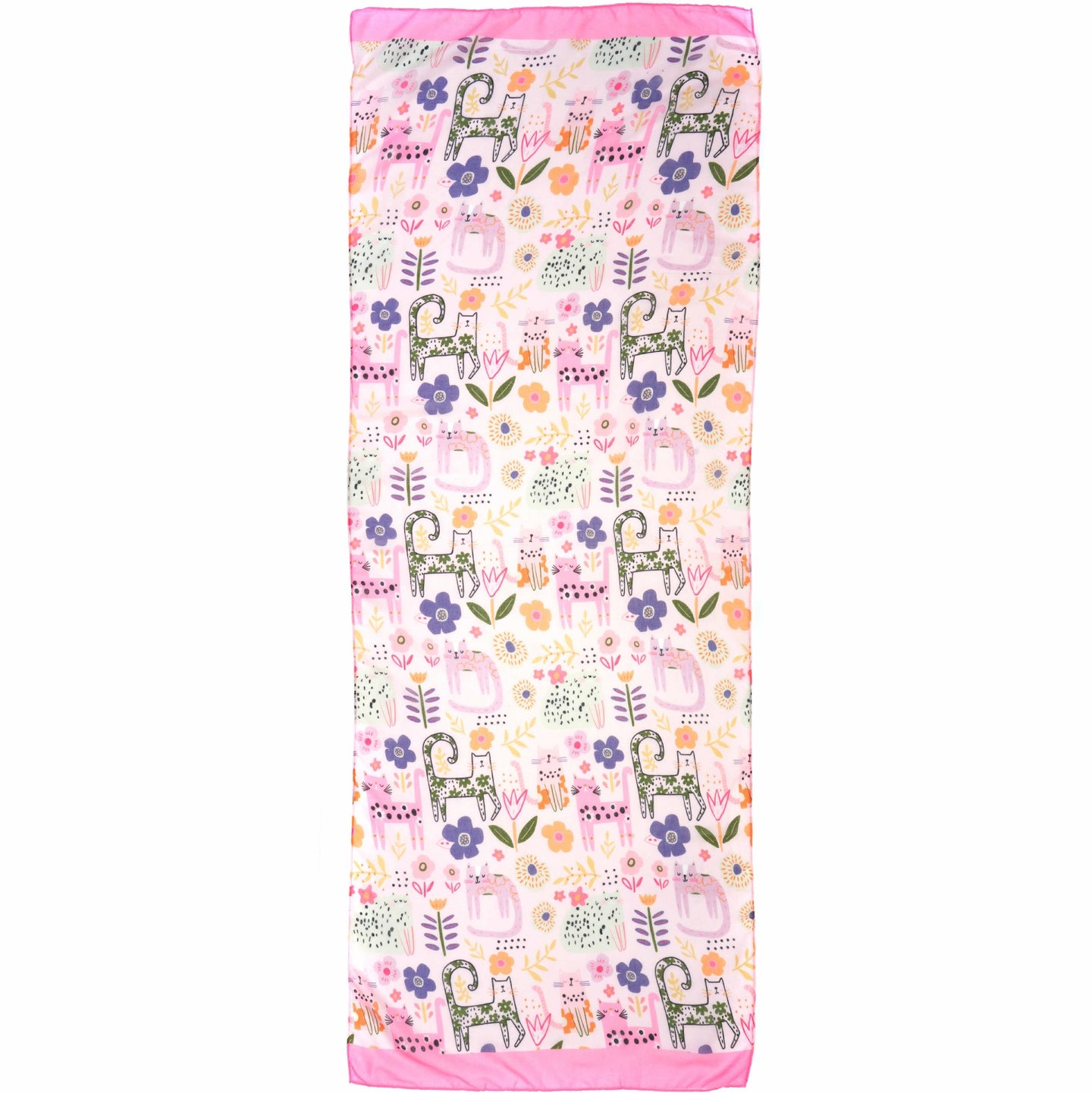 Scarf - Pink Cat