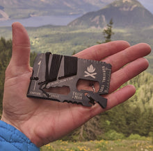 Load image into Gallery viewer,  Trixie &amp; Milo Survival Wallet Multi-tool Black 
