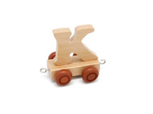 Load image into Gallery viewer, Wood Train Carriage Letter - K
