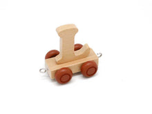 Load image into Gallery viewer, Wood Train Carriage Letter - L
