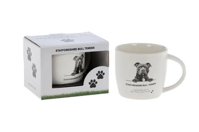 Bramble Bay Pet Mugs- Staffordshire Bull Terrier 