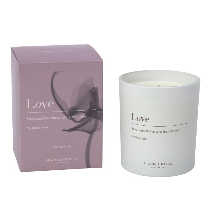 Love Candle - Pink Peony