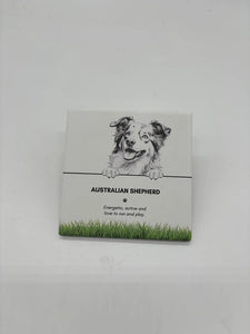 Bramble Bay Pet Coasters- Australian Shepherd 