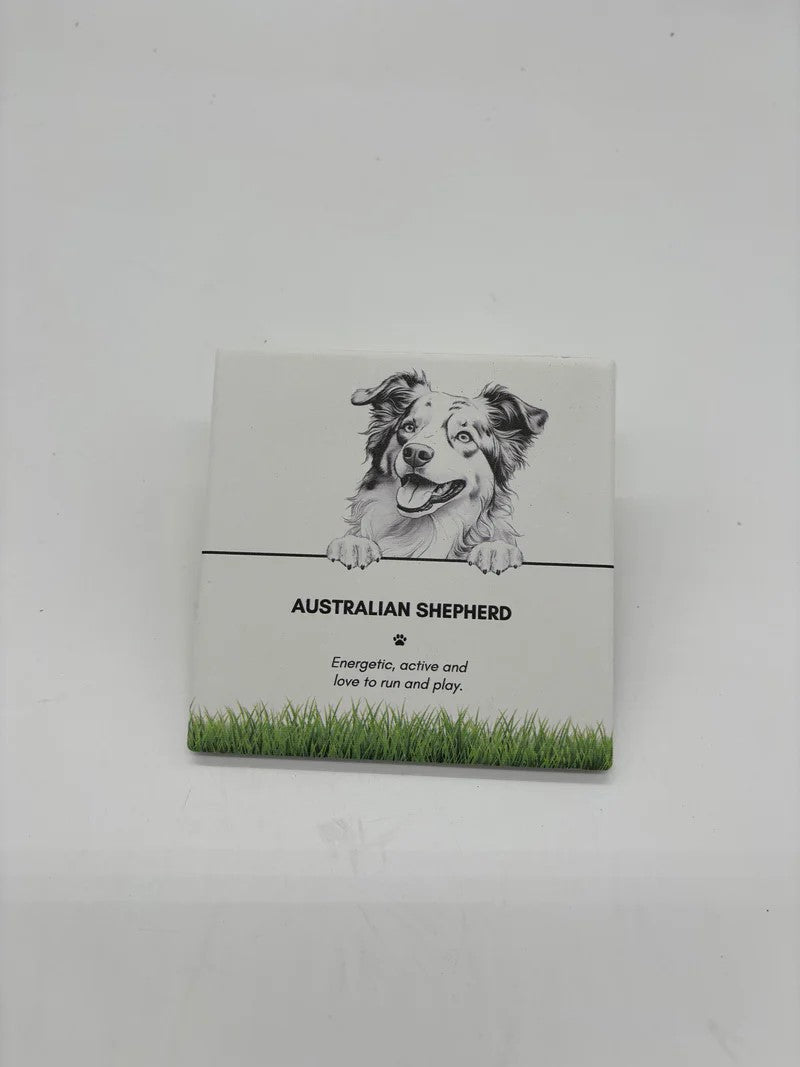 Bramble Bay Pet Coasters- Australian Shepherd 