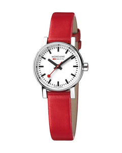 Watch -evo2 Petite White Dial Red Band