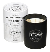 Load image into Gallery viewer, Summer Salt Body Candle Clear Quartz [sce:rose Quarts &amp; Salted Cara]
