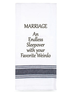 Tea Towel -  Marriage An Endless Sleepover