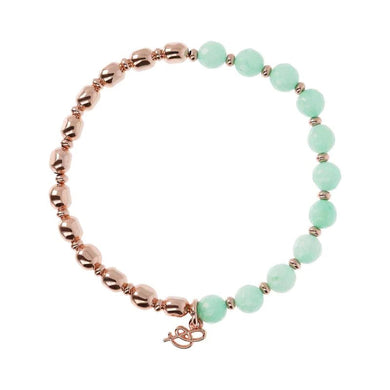 Bronzallure Rose & Aquarius Quartz Bracelet