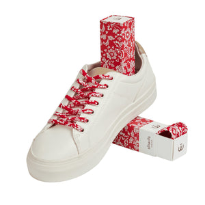 Sliwils Shoelaces [sty:floral Red]