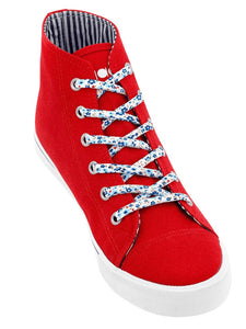 Sliwils Shoelaces [sty:blue Flowers]