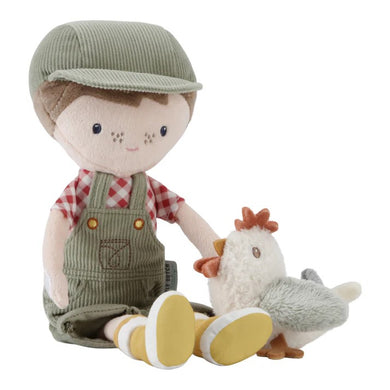 Little Dutch- Knuffelpop Boer Jim Met Kip- 35cm 