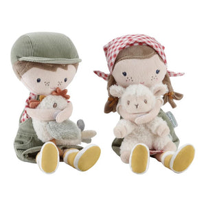 Little Dutch- Knuffelpop Boer Jim Met Kip- 35cm 