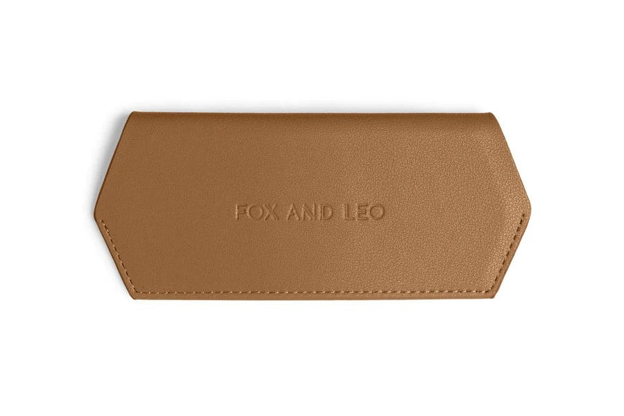 Fox & Leo Glasses Case - Tan