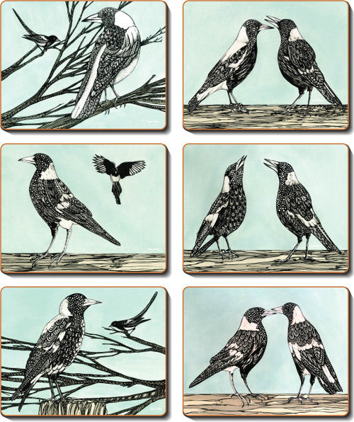 Magpie Song Coasters