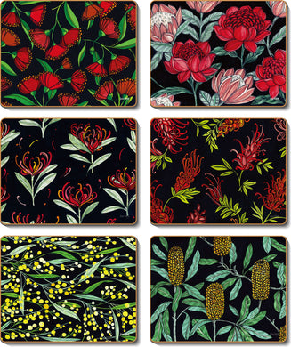 Modern Native Floral Coasters