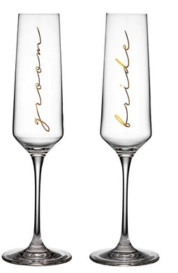 Celebration Bride & Groom 2pk Champagne 