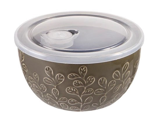 Oxley Petal Olive Microwave Food Bowl