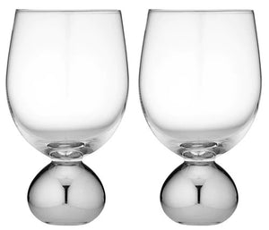 Astrid Silver 2pk Wine Glass
