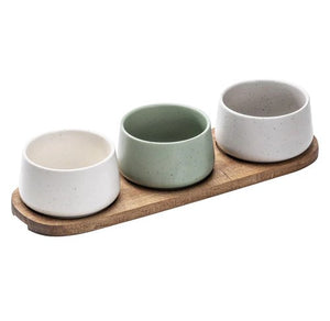 Elements 4pc Assorted Mid Bowl & Tray Set