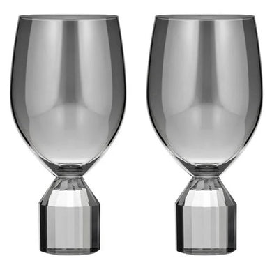 Ava Charcoal 2pk Wine Glass