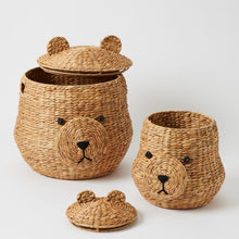 Load image into Gallery viewer, Bear Basket Set Of 2 
