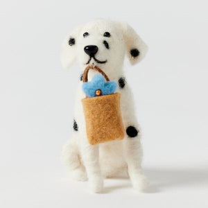 Spotty Felt Dog