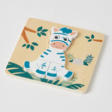 Load image into Gallery viewer, Wooden Zebra Small Puzzle 
