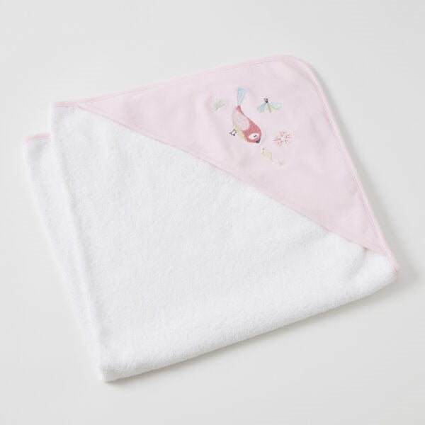 Birdy Embroidered Hooded Towel 