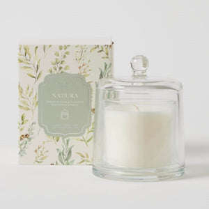 Natura Glass Cloche Candle- French Pear & Vanilla 