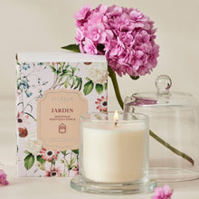 Load image into Gallery viewer, Jardin Glass Cloche Scented Candle- Magnolia 
