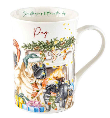 Merry Muddy Paws Pug Mug