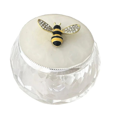 Glass And Epoxy Jewellery Box With Bee 