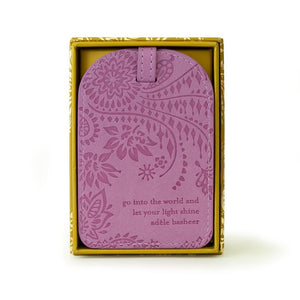 Moonlit Mauve Luggage Tag 