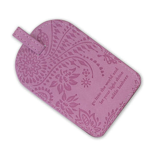 Moonlit Mauve Luggage Tag 