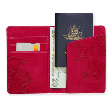 Radiant Ruby Passport Wallet 