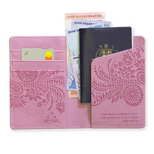 Load image into Gallery viewer, Moonlit Mauve Passport Wallet 
