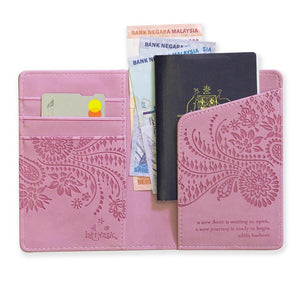 Moonlit Mauve Passport Wallet 