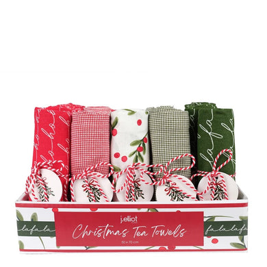 Jingle Gift Set Tea Towel Multi