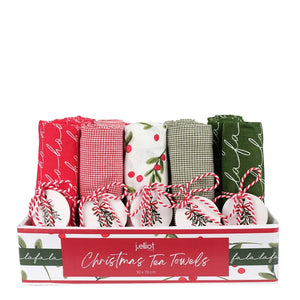 Jingle Gift Set Tea Towel Multi