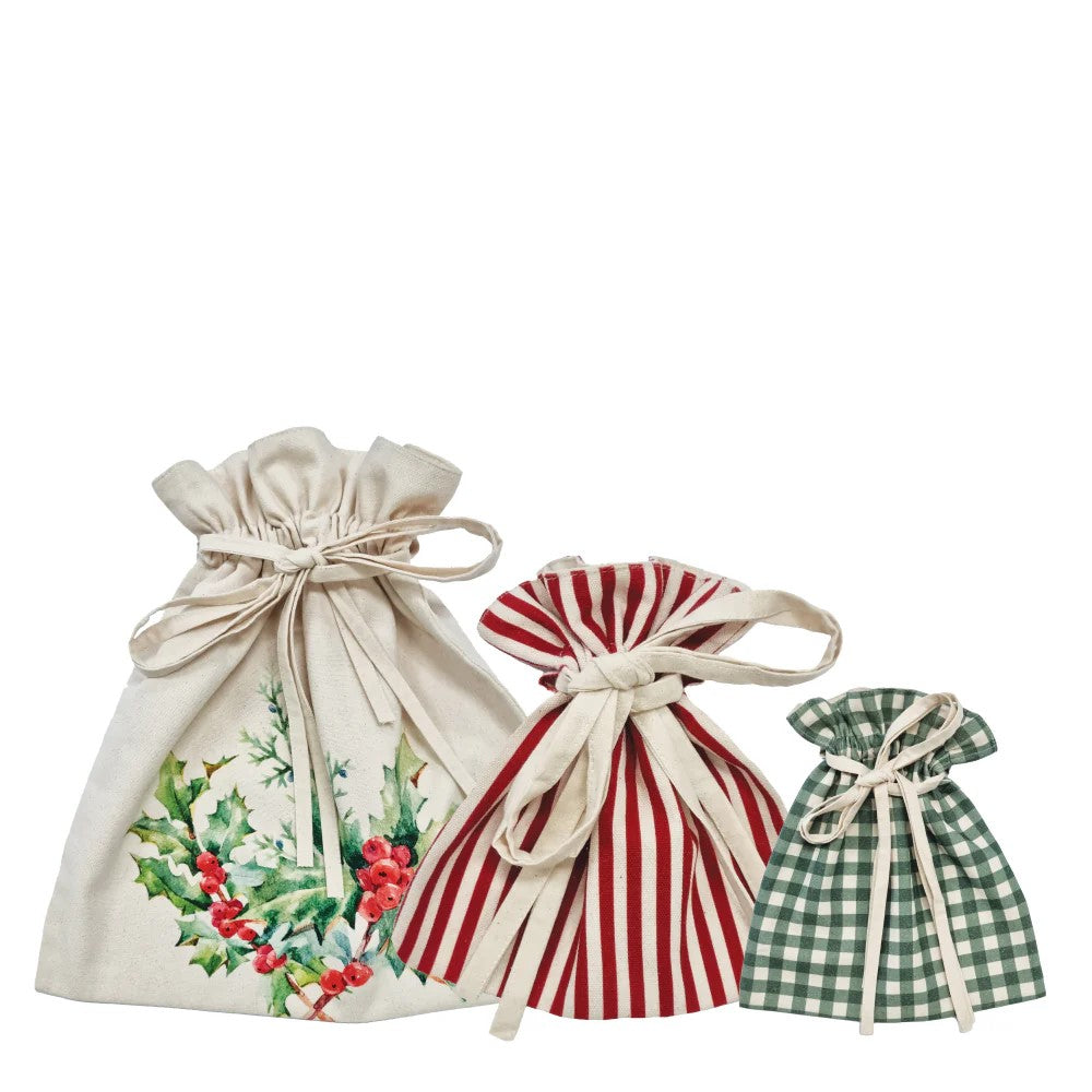 Floral Christmas Gift Bags