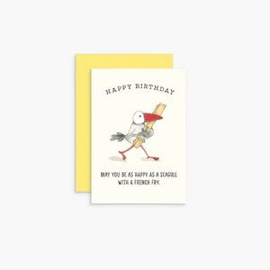 Mini Card - Happy Birthday Seagull (twigseeds)