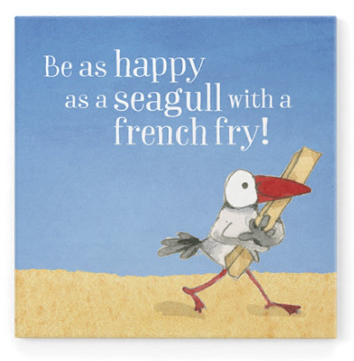 Twigseeds Magnet - Be As Happy As A Seagull